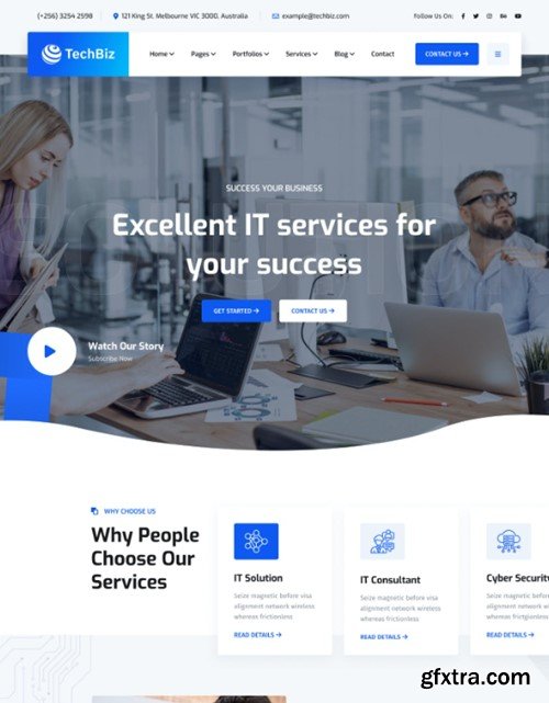 Techbiz - IT Solution & Business HTML Template BVN3FLP