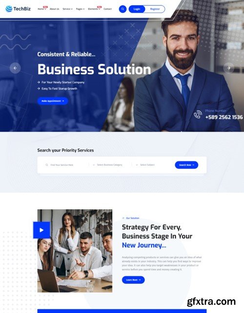 Techbiz - IT Solution & Business HTML Template BVN3FLP