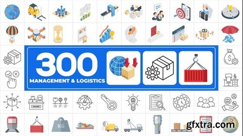 Videohive 300 Icons Pack - Management 46887996