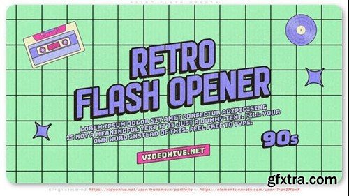 Videohive Retro Flash Opener 46875678