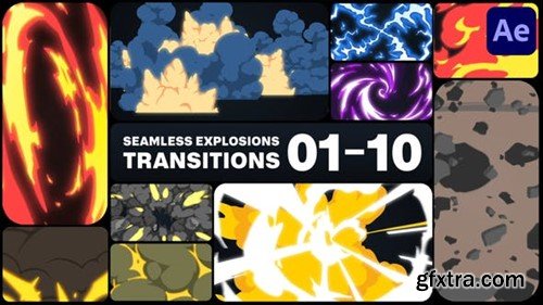 Videohive Seamless Explosions Transitions for After Effects 46868067