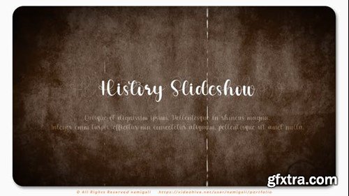 Videohive Old History Slideshow 46839015