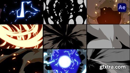 Videohive Smooth Explosion hand-drawn Transitions [After Effects] 46854230