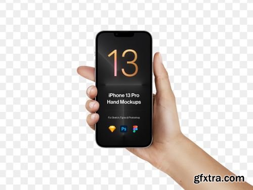 2 Hands Mockups iPhone 13 Pro & iPhone 13 Ui8.net