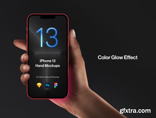 2 Hands Mockups iPhone 13 Pro & iPhone 13 Ui8.net