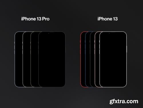 2 Hands Mockups iPhone 13 Pro & iPhone 13 Ui8.net