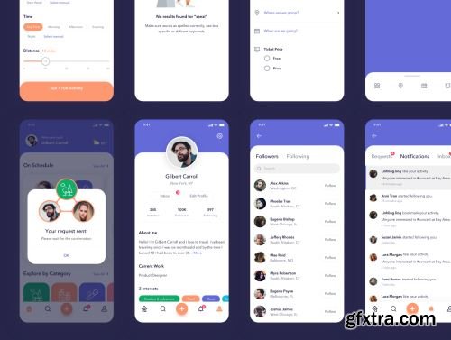 2GO Social App UI Kit Ui8.net