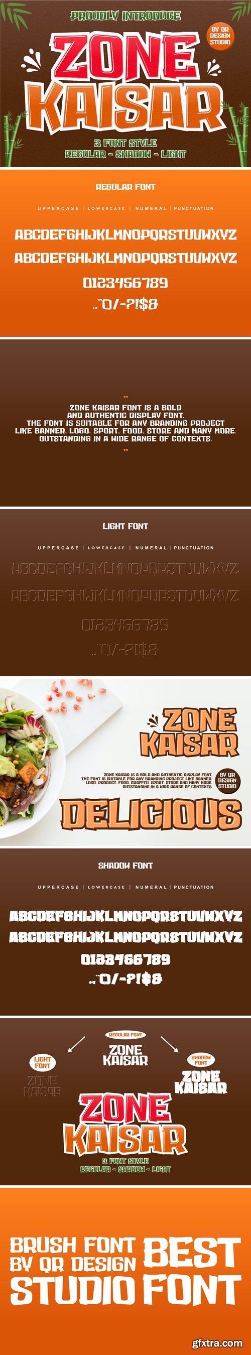 Zone Kaisar - Graffiti Font