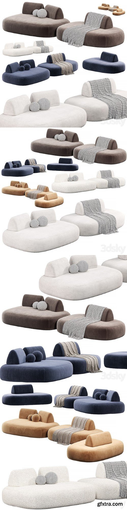 Telen Ligne Roset Divanetto Sofa by Miliashop Sofas