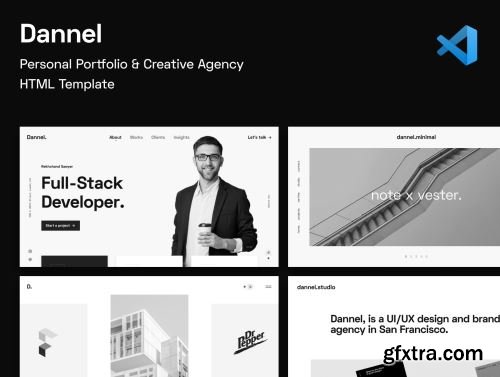 Dannel - Portfolio & Creative Agency Template Ui8.net