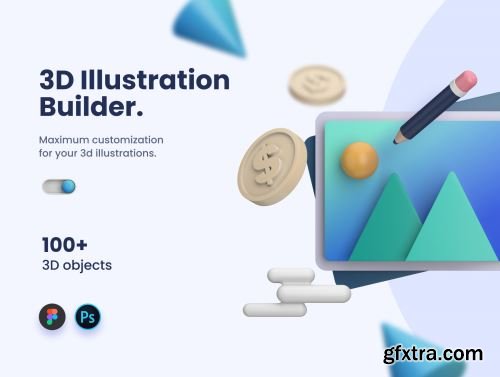 3D Illustration Builder Ui8.net