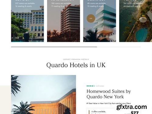 Quardo | Deluxe Hotels WordPress Theme Ui8.net