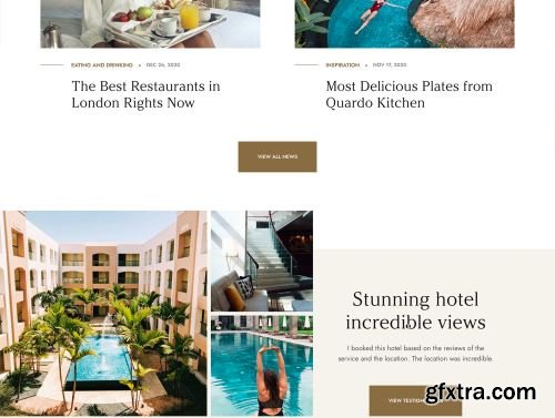 Quardo | Deluxe Hotels WordPress Theme Ui8.net