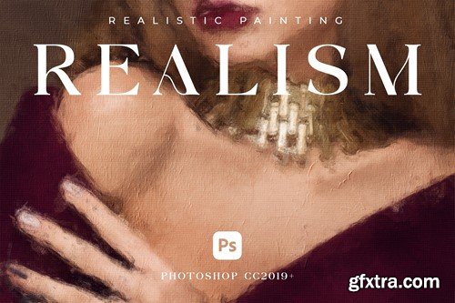 Realism - Realistic Painting Photoshop Action KZ7SB6M