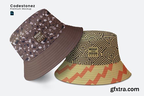 Bucket Hat Mockups SJ72F6P