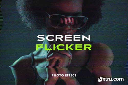 Screen Flicker Photo Effect X492M4M