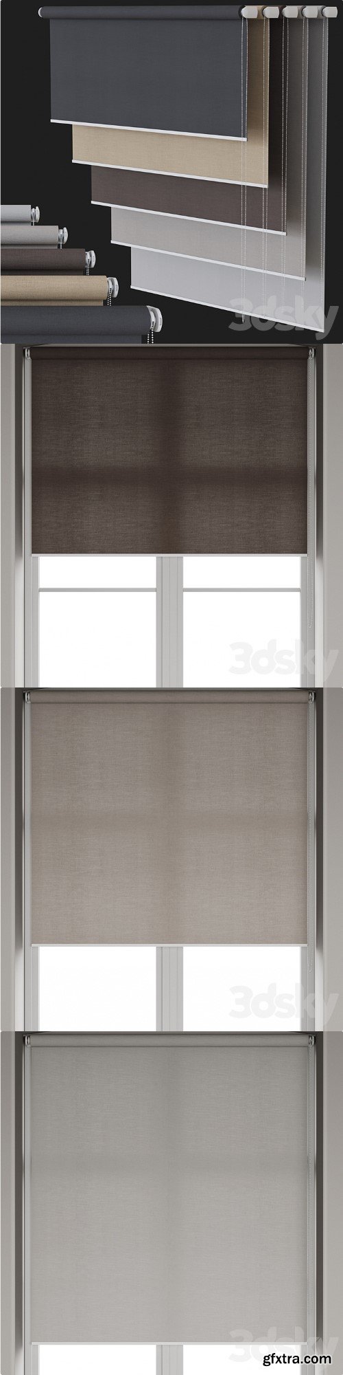 Roller blinds set №2