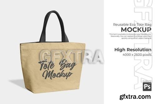 PSD Reusable Eco Tote Bag Mockup N6UN8SN