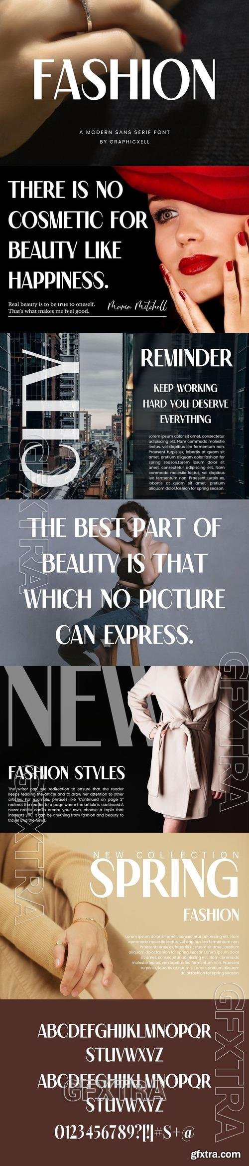 Fashion Elegant Sans Serif Font F53NSUV