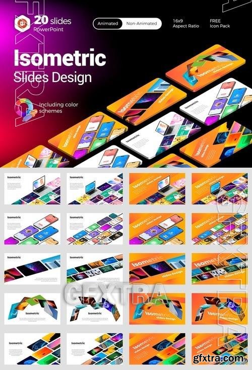 Isometric Creative Slides PowerPoint DNRQVW5