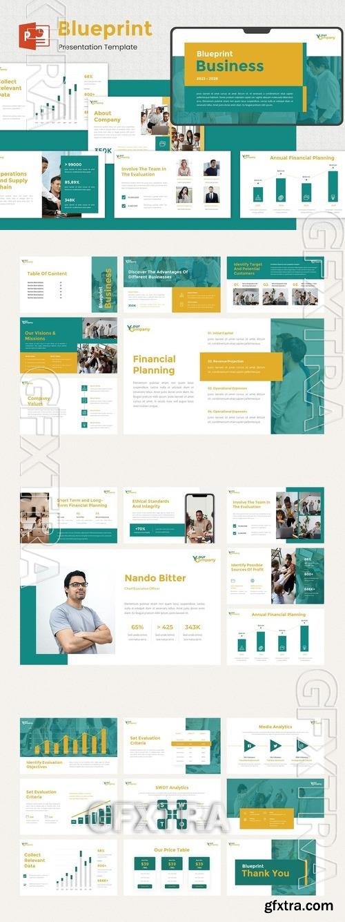 Blueprint - Business Powerpoint Template 56SYNGZ