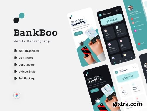 Bankboo Mobile Banking App Kit Ui8.net
