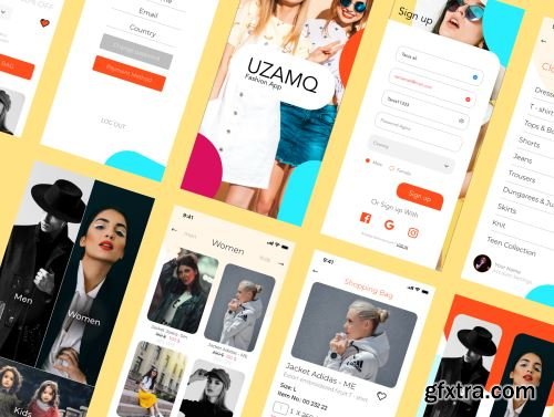 UZAMQ Ui Fashion App Ui8.net