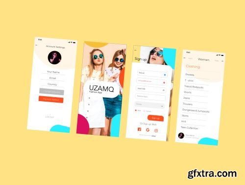 UZAMQ Ui Fashion App Ui8.net