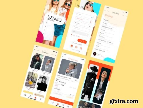 UZAMQ Ui Fashion App Ui8.net