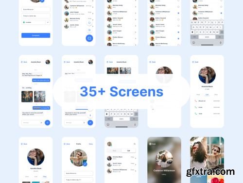 Talky | Chat & Video Messenger App Ui8.net