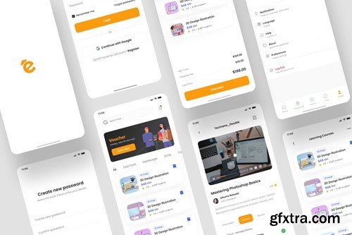 E-Edu_Online Course App UI Kit 94JGGE2