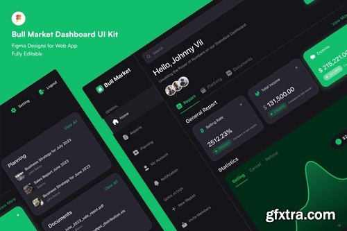 Bull Market Dashboard UI Kit UDQ3MS4