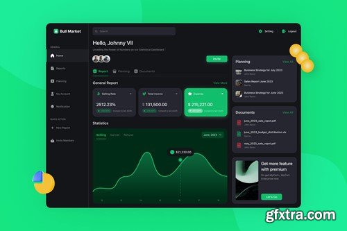 Bull Market Dashboard UI Kit UDQ3MS4