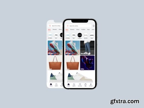 Shop app UI Kit for iPhone 12 Pro Ui8.net