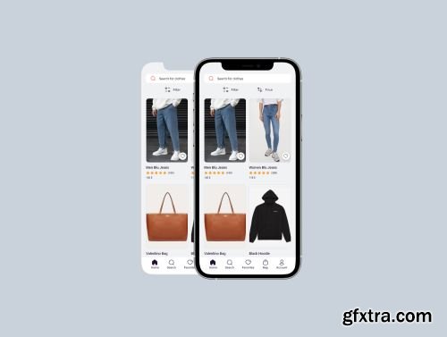 Shop app UI Kit for iPhone 12 Pro Ui8.net