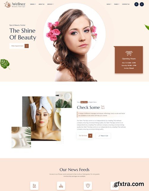 Wellnez - Spa Beauty Wellness Salon HTML Template RRYZ4S2