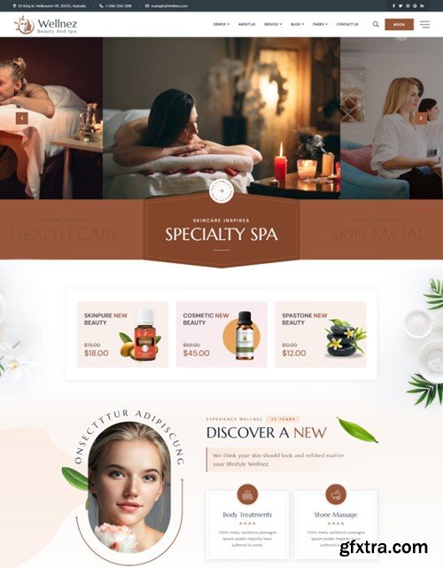 Wellnez - Spa Beauty Wellness Salon HTML Template RRYZ4S2