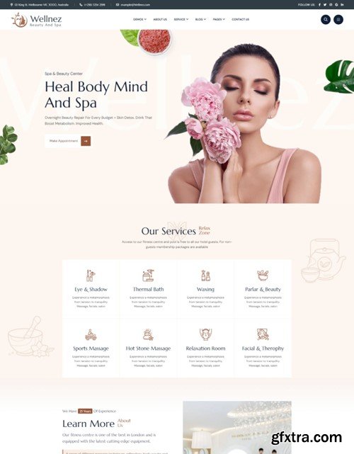 Wellnez - Spa Beauty Wellness Salon HTML Template RRYZ4S2