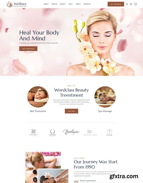 Wellnez - Spa Beauty Wellness Salon HTML Template RRYZ4S2