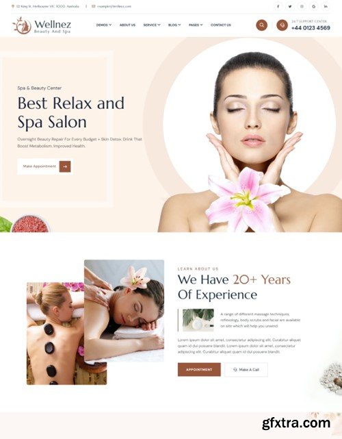 Wellnez - Spa Beauty Wellness Salon HTML Template RRYZ4S2