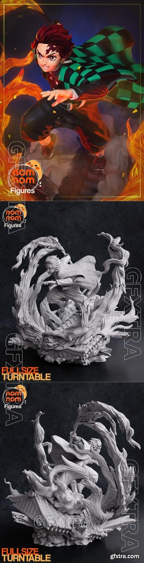 Nomnom Figures - Tanjiro from Demon Slayer &ndash; 3D Print Model