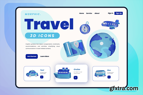 Travel 3D Icon RGU83N3