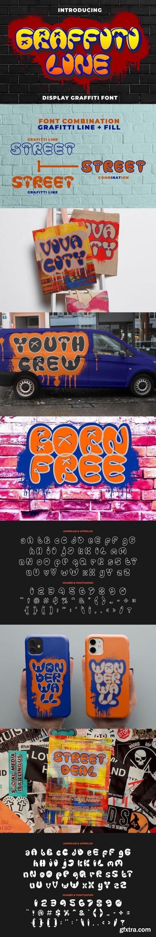 Graffiti Line - Display Graffiti Font