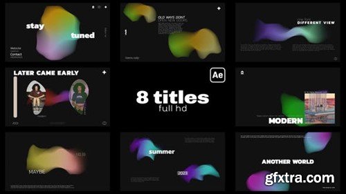 Videohive Titles with Fluid Backgrounds 46013514