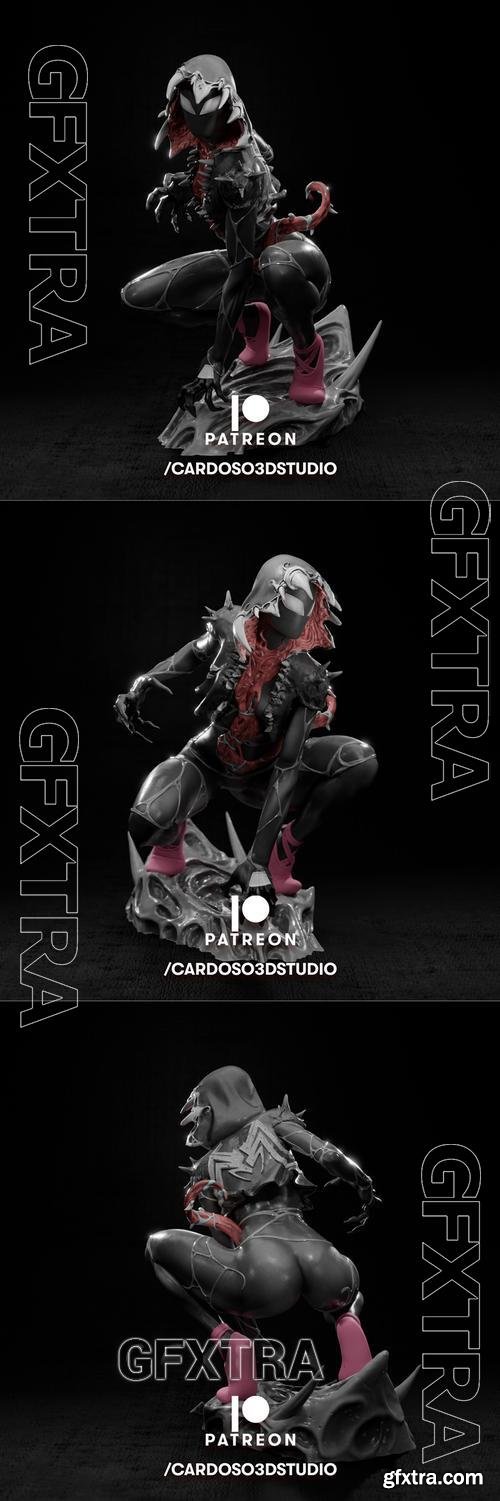 Cardoso 3d Studio - Venomized Gwen statue &ndash; 3D Print Model