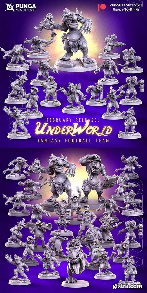 Underworld Team for Fantasy Football – Punga Miniatures – 3D Print Collection Figures