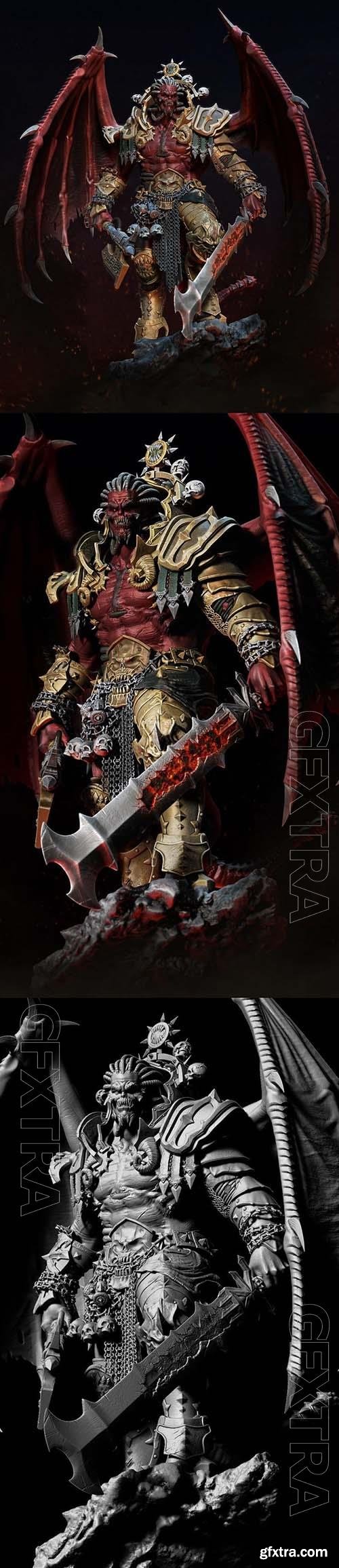 The Daemon Primarch of Khorne – Warhammer 40000 – 3D Print Model