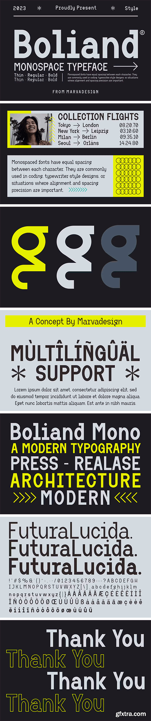 Boliand - A Modern Monospace Font