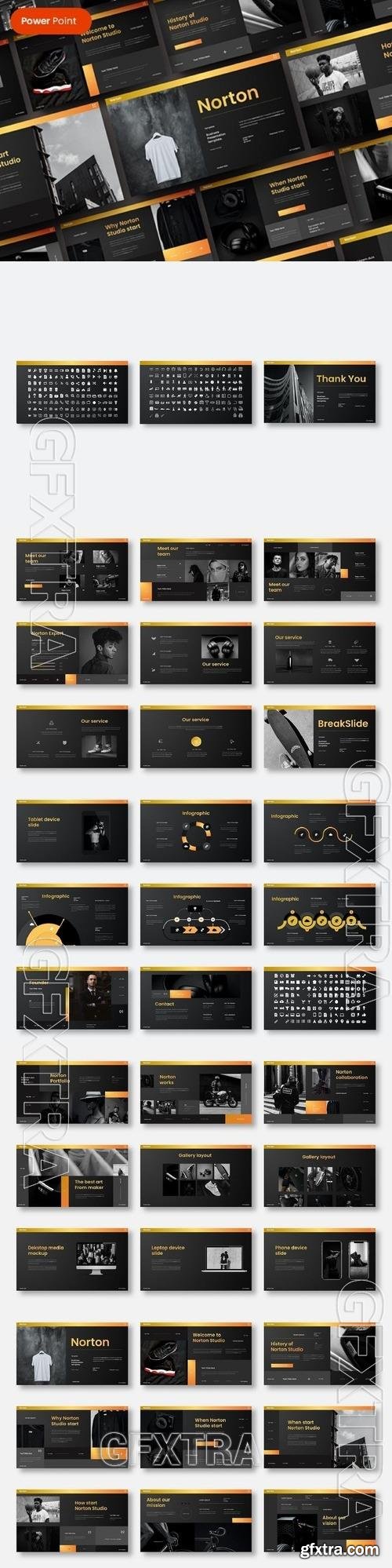 Norton - Business PowerPoint Template 7XBFXHM