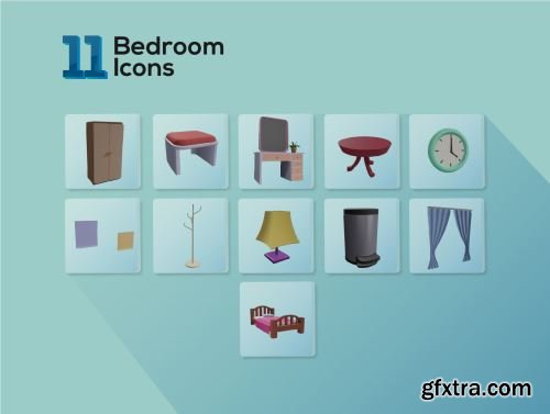 3D Bedroom Assets Ui8.net